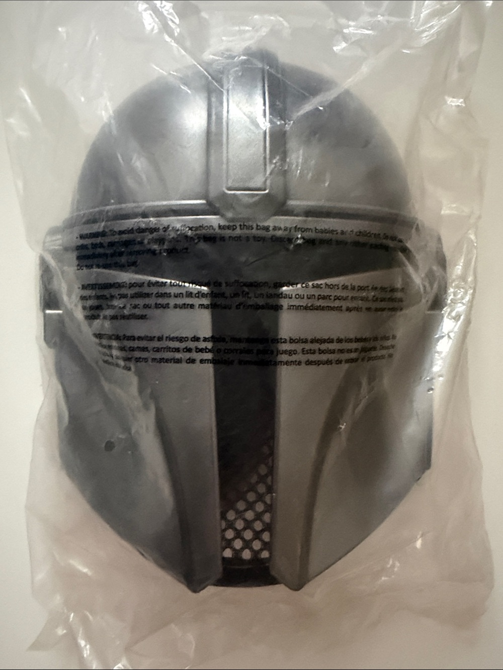 Star Wars Gray and Black Mandalorian Helmet Belt and Gloves Superhero Costume